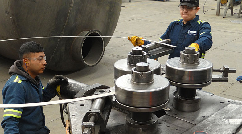 Máquina de rolado de perfiles metálicos